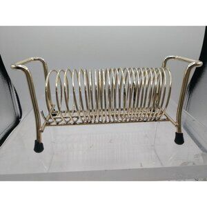 Retro Office Spiral Letter/Bill/Holder, Gold Tone MCM Vintage